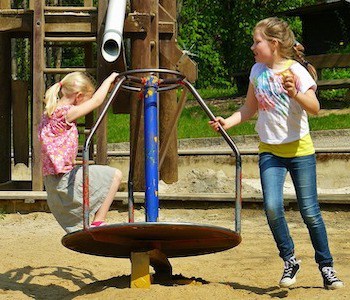 Friendships Skills: Girls Playing In Park