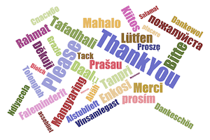 Teaching Children Manners - Please Thank You Word Cloud
